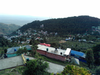 A view from our balcony of the village of Bhagsunag. This is the closest village to the guest house.