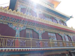 Buddhist temple on Temple Road in McLeodganj. No, it's not the one from the Dalai Lama !
