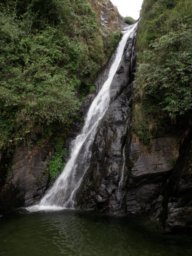 The Instagram moment: a very quiet waterfall.