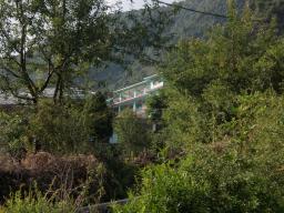 View of Jagatram Niwas guest house when you come up from Bhagsu.
