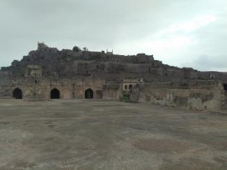 A view of the upper part of Golconda fort.